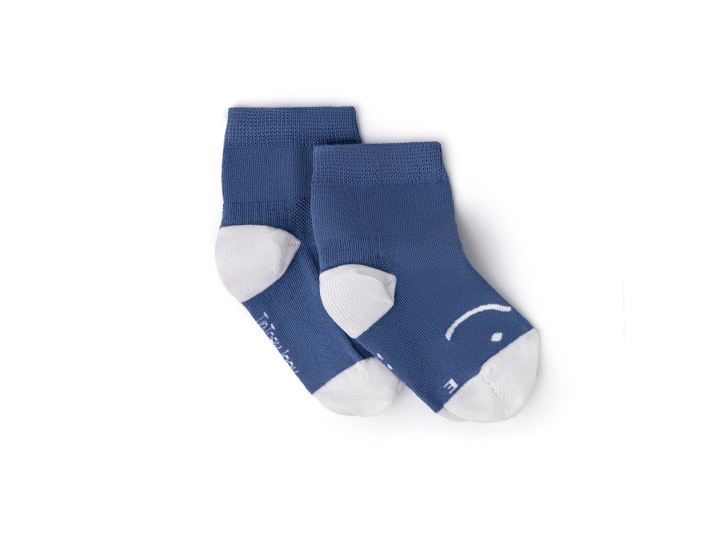 Tip Toey Joey - Kit Chaussettes Smile Bleu / Moutarde