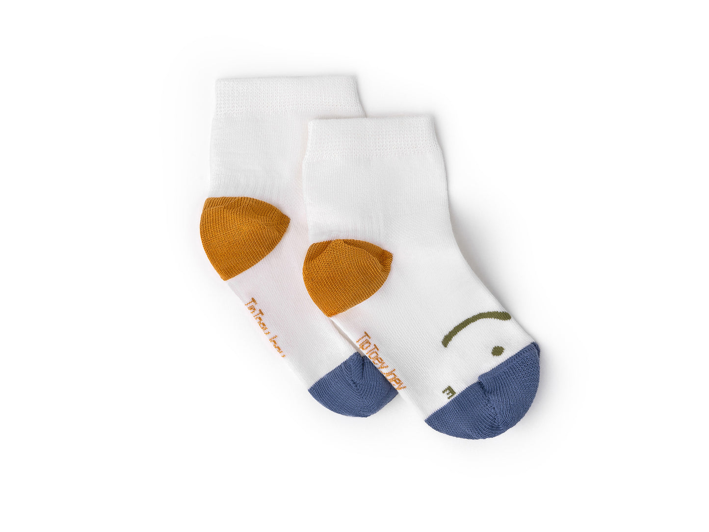 Tip Toey Joey - Kit Chaussettes Smile Bleu / Moutarde / Vert