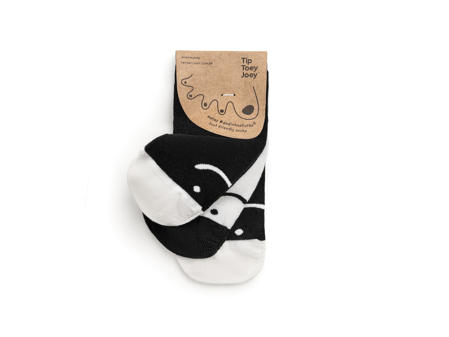 Tip Toey Joey - Kit Chaussettes Smile Noir / Blanc
