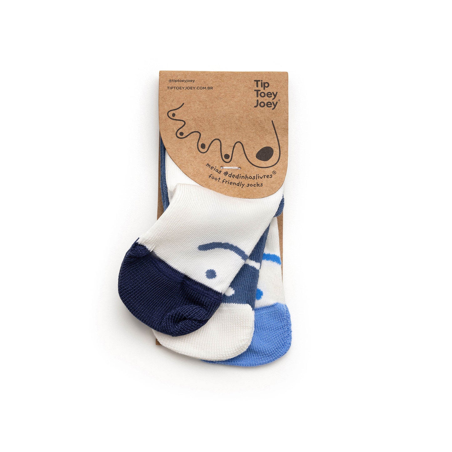 Tip Toey Joey - Kit Chaussettes Smile Bleu