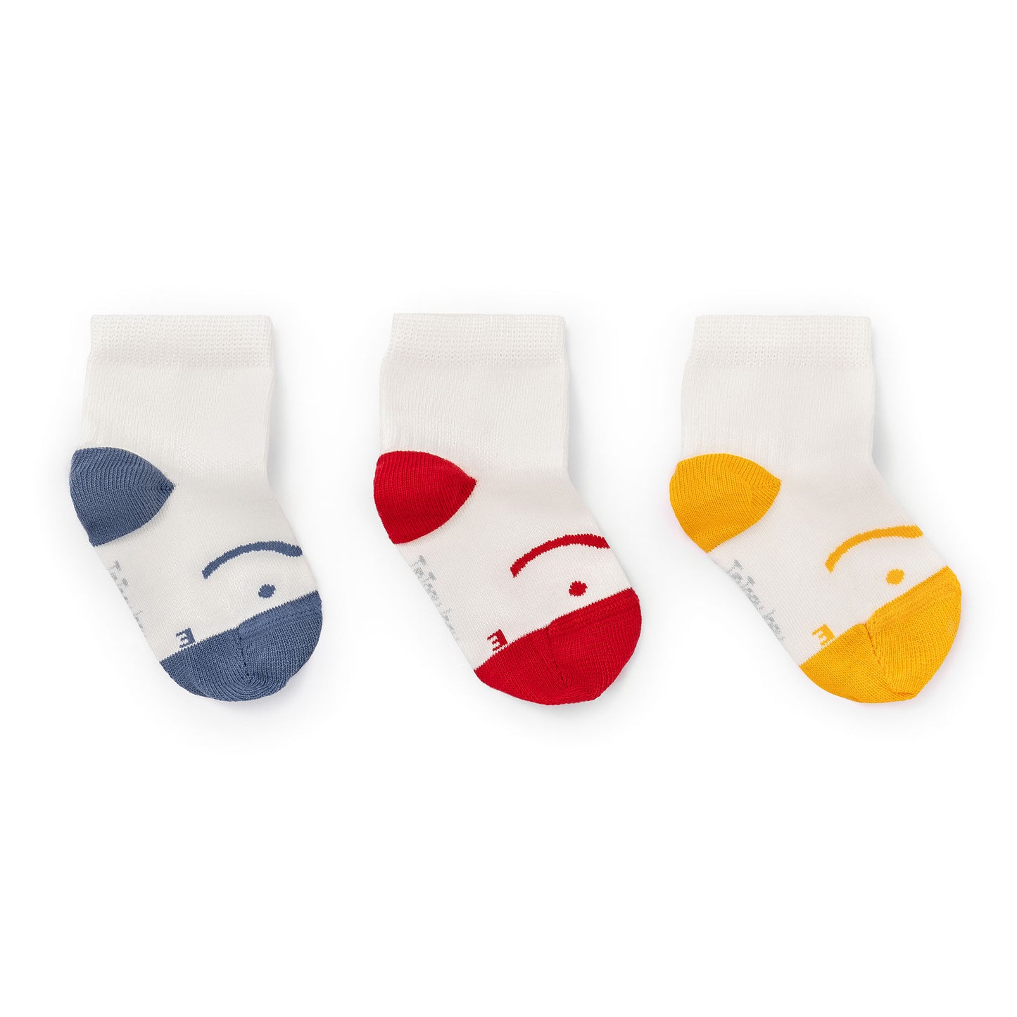 Tip Toey Joey - Kit Chaussettes Smile Rouge / Jaune / Bleu