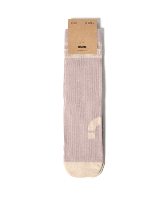 Muris - Striped Socks Mauve