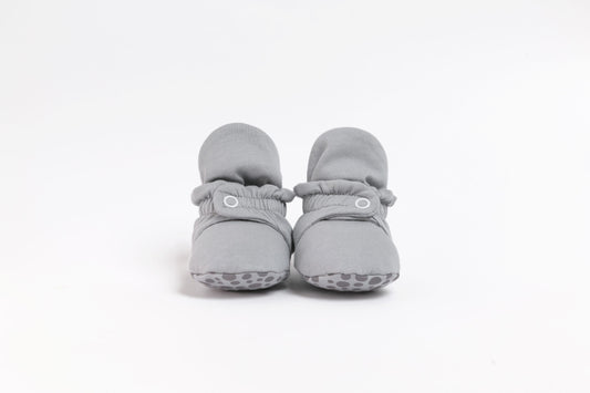 Baby Booties Silver Macaron